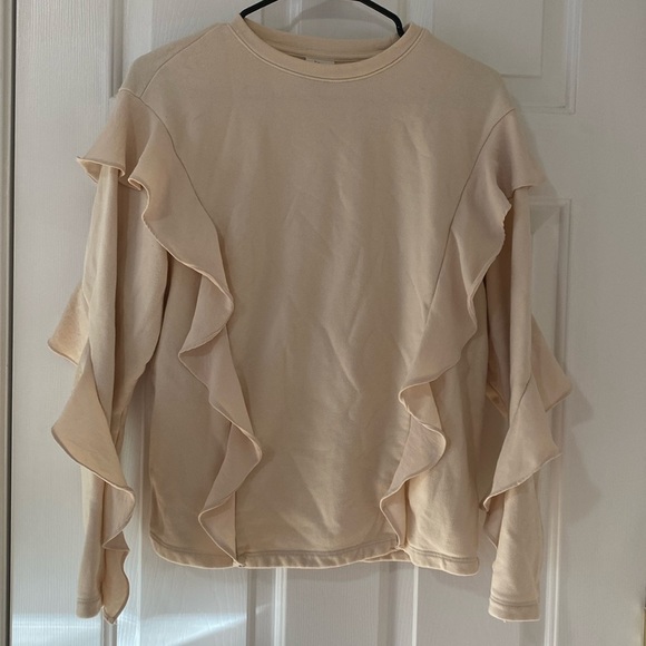 a new day Tops - A New Day Ruffle Sleeve Sweatshirt